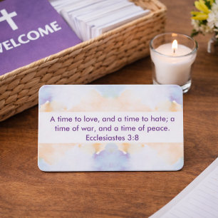 Abstract Ecclesiastes 3:8 KJV Bible Verse  Business Card