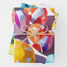 Abstract Eggshell Pastel Wrap