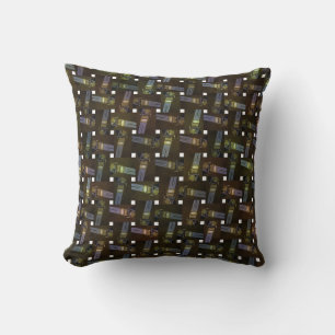 Abstract Egyptian Princess Cross Weave Pattern, Cushion