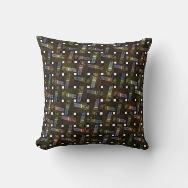 Abstract Egyptian Princess Cross Weave Pattern, Cushion (Front)