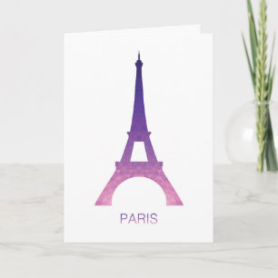 Abstract Eiffel Tower Card