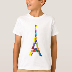 Abstract Eiffel Tower, France, Paris T-Shirt