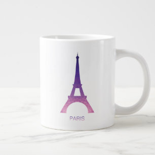 Abstract Eiffel Tower Large Coffee Mug