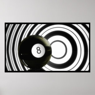 Abstract Eightball Poster
