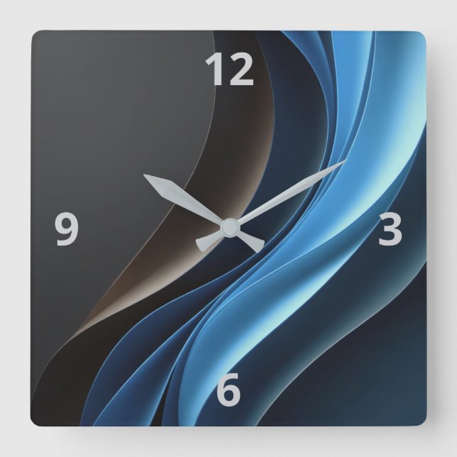 Abstract Elegance Customisable Clock (Front)