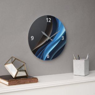 Abstract Elegance Customisable Clock - Round