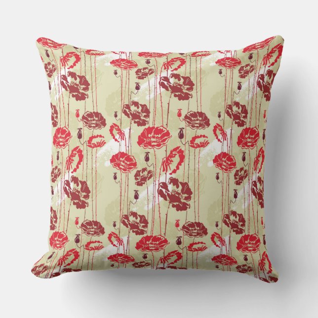Abstract Elegance floral pattern 2 Cushion (Front)