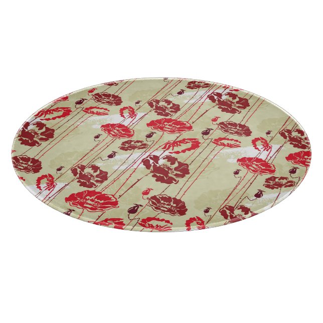 Abstract Elegance floral pattern 2 Cutting Board (Corner)