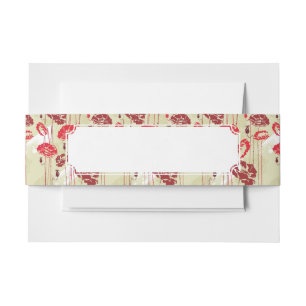 Abstract Elegance floral pattern 2 Invitation Belly Band