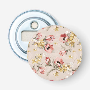 Abstract Elegance floral pattern 3 Bottle Opener