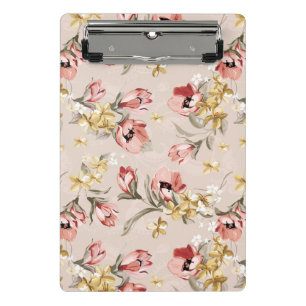 Abstract Elegance floral pattern 3 Mini Clipboard