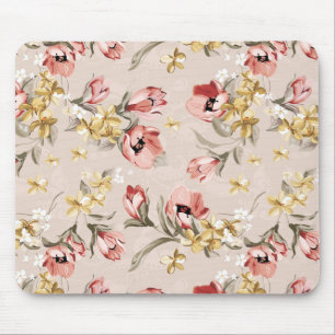 Abstract Elegance floral pattern 3 Mouse Pad