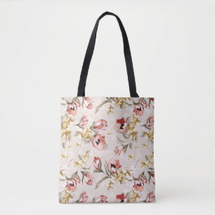 Abstract Elegance floral pattern 3 Tote Bag