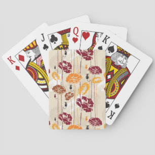 Abstract Elegance floral pattern 4 Playing Cards