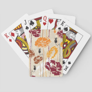 Abstract Elegance floral pattern 4 Playing Cards