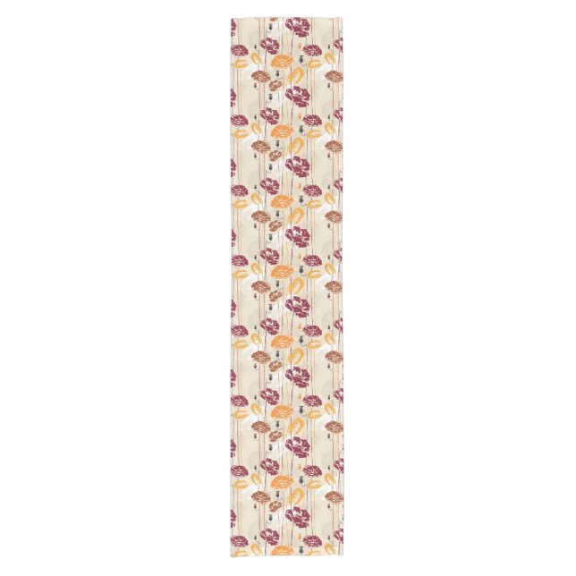 Abstract Elegance floral pattern 4 Short Table Runner (Front)