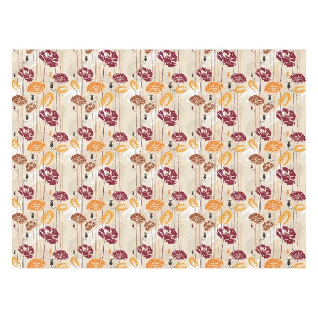 Abstract Elegance floral pattern 4 Tablecloth (Front (Horizontal))