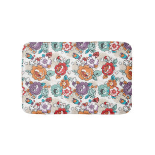 Abstract Elegance floral pattern 5 Bath Mat
