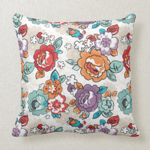 Abstract Elegance floral pattern 5 Cushion