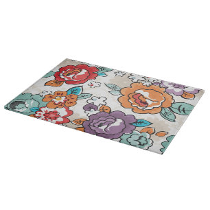 Abstract Elegance floral pattern 5 Cutting Board