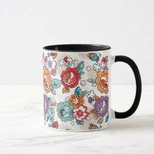 Abstract Elegance floral pattern 5 Mug