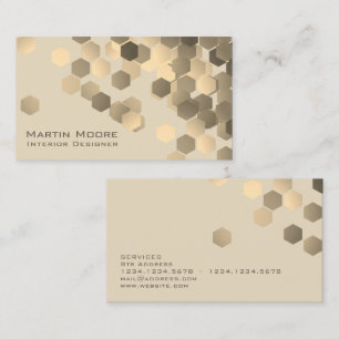 Abstract elegance geometric pattern stylish cover business card