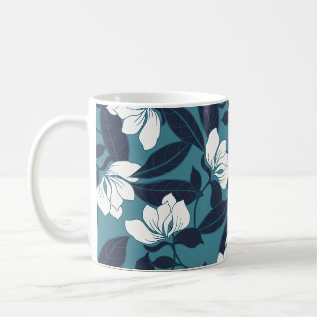 Abstract elegance pattern with floral background.  coffee mug (Left)