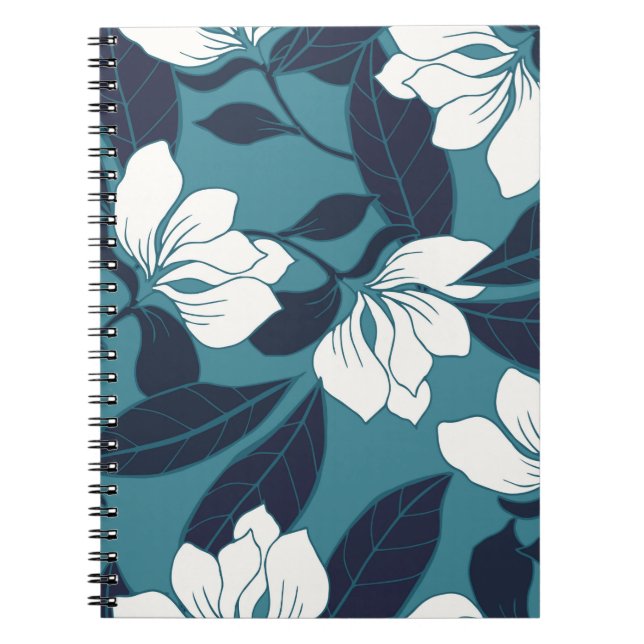Abstract elegance pattern with floral background.  notebook (Front)