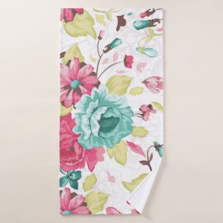 Abstract Elegance Seamless pattern with floral bac Bath Towel