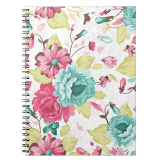 Abstract Elegance Seamless pattern with floral bac Notebook