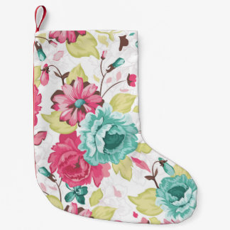 Abstract Elegance Seamless pattern with floral bac Small Christmas Stocking