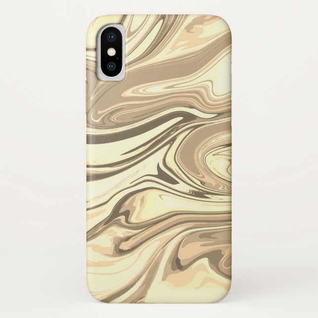 Abstract elegant fluid liquid marble flow texture Case-Mate iPhone case (Back)