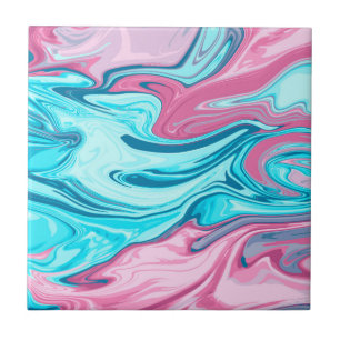 Abstract elegant fluid liquid marble flow texture ceramic tile