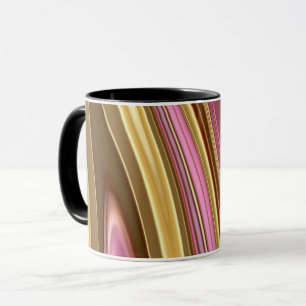 Abstract elegant fluid liquid marble flow texture mug
