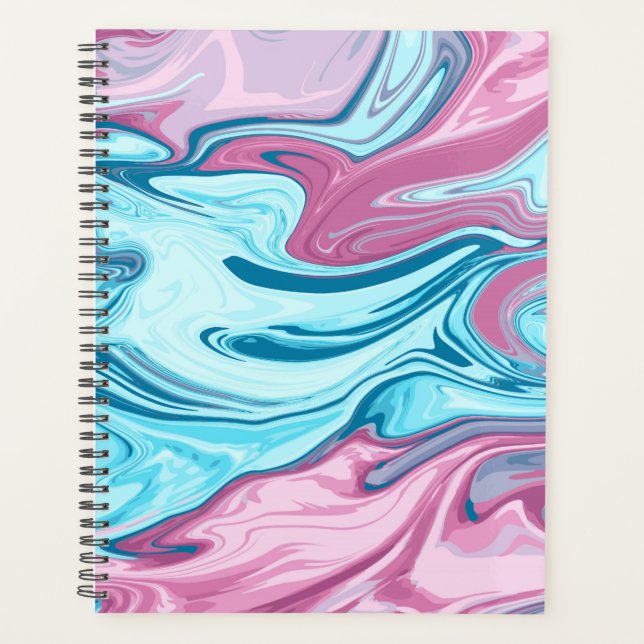 Abstract elegant fluid liquid marble flow texture planner (Front)