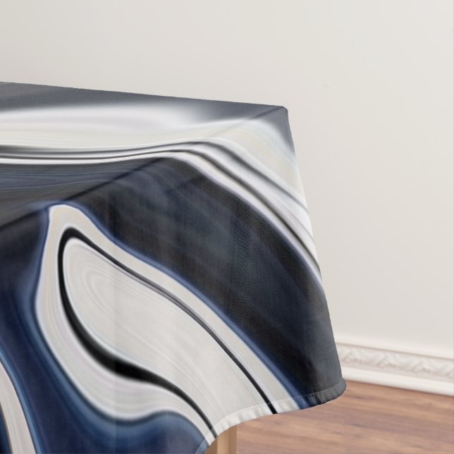 Abstract elegant fluid liquid marble flow texture tablecloth (In Situ)