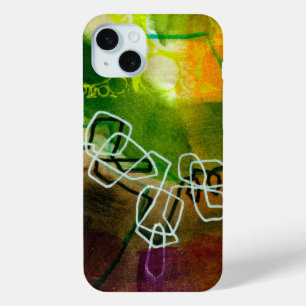 Abstract Elegant mixed Colourful painting pattern iPhone 15 Mini Case