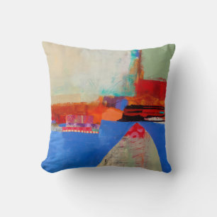 Abstract Elegant mixed Colourful painting pattern Cushion