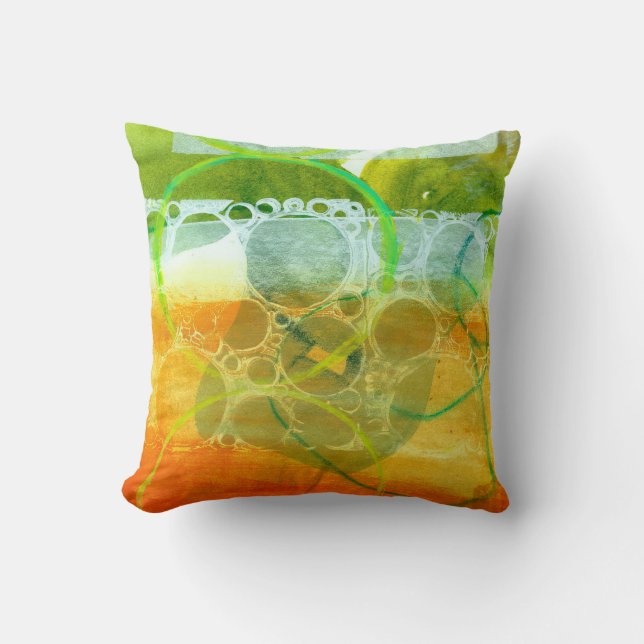 Abstract Elegant mixed Colourful painting pattern  Cushion (Front)