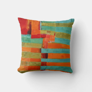 Abstract Elegant mixed Colourful painting pattern Cushion