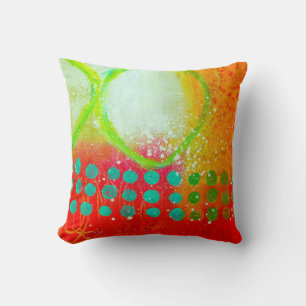 Abstract Elegant mixed Colourful painting pattern Cushion