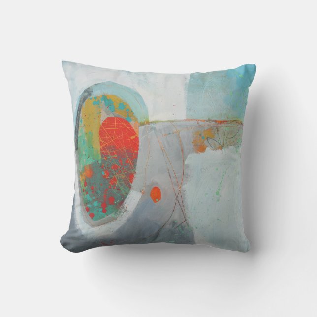 Abstract Elegant mixed Colourful painting pattern  Cushion (Front)