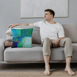 Abstract Elegant mixed Colourful painting pattern  Cushion