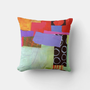 Abstract Elegant mixed Colourful painting pattern Cushion