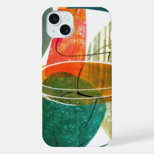 Abstract Elegant mixed Colourful painting pattern iPhone 15 Plus Case