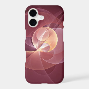 Abstract Elegant Modern Wine Red Fractal Art