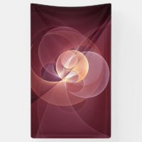 Abstract Elegant Modern Wine Red Fractal Art