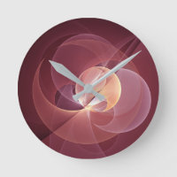 Abstract Elegant Modern Wine Red Fractal Art