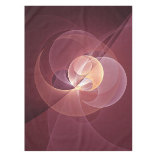 Abstract Elegant Modern Wine Red Fractal Art Tablecloth
