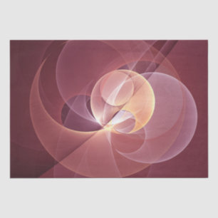 Abstract Elegant Modern Wine Red Fractal Art Tissue Paper